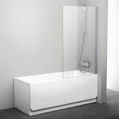 Шторка для ванны Ravak PVS1 80 Pivot 79840C00Z1 (хром + транспарент) 79840C00Z1 - фото 213911