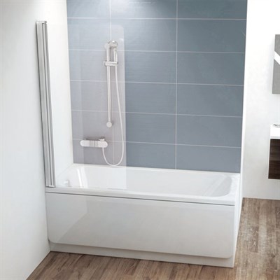 Шторка для ванны Ravak CVS1 80 белая левая (7QL40100Z1) 7QL40100Z1 - фото 215461