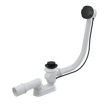 Сифон для ванны AlcaPlast A55BLACK-80 A55BLACK-80 - фото 376442