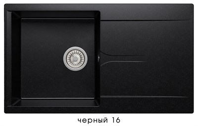 Мойка кухонная Polygran GALS-860 чёрный 408005 408005 - фото 444348