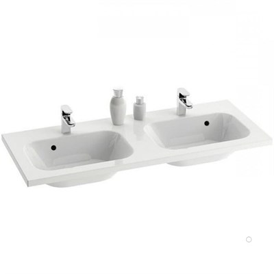 Раковина Jacob Delafon Terrace 120 XB102K-00 двойная Белая XB102K-00 - фото 449038