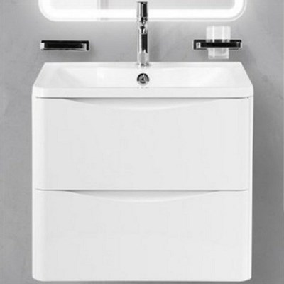 Тумба под раковину BelBagno ACQUA-600-2C-SO-BL подвесная Bianco Lucido ACQUA-600-2C-SO-BL - фото 470680