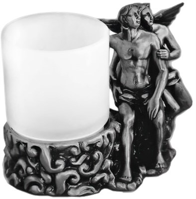 Стакан для зубных щеток Art&Max Romantic AM-B-0081D Серебро AM-B-0081D-T - фото 474259