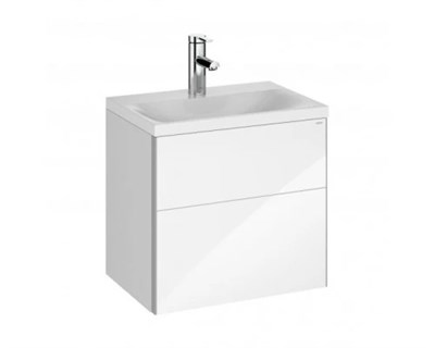Тумба с раковиной и зеркалом Keuco Royal Reflex 39601211102 белая 39601211102 - фото 483835