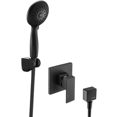 Смеситель для душа Swedbe Platta 5550B Черный матовый sw_5550B - фото 513302