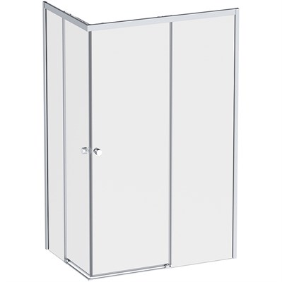 Душевой уголок AM.PM X-Joy 120х80 W94G-403-12080-MТ профиль, Хром матовый стекло прозрачное W94G-403-12080-MТ - фото 533897