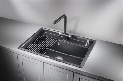 Кухонная мойка Granula KS-7301 7301bl, чёрный 7301, ЧЁРНЫЙ - фото 553574