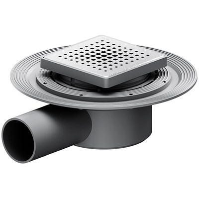 Душевой трап AM.PM MasterFlow 10 W01BD-P11-010-01SB с решеткой Хром матовый Cut Gradient W01BD-P11-010-01SB