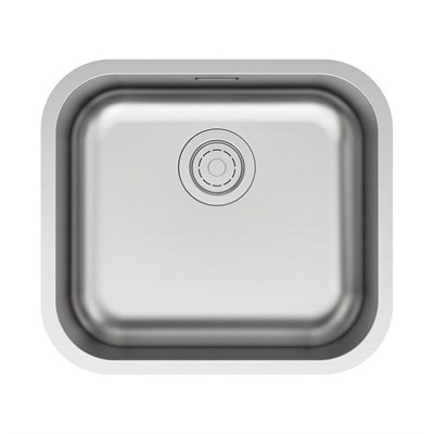 Мойка кухонная Paulmark Vello VE48-BS, 48 см, нержавеющая сталь, цвет брашированная нержавеющая сталь VE48-BS