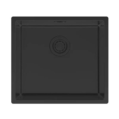 Мойка кухонная Paulmark Lassan LA49-MBN, 49 см, нержавеющая сталь, PVD покрытие, цвет черный матовый LA49-MBN