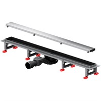 Душевой лоток AM.PM MasterFlow 80 W01SC-U11-080-04SB с решеткой Хром матовый / под плитку Tile W01SC-U11-080-04SB
