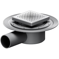 Душевой трап AM.PM MasterFlow 10 W01BD-P11-010-01SB с решеткой Хром матовый Cut Gradient W01BD-P11-010-01SB