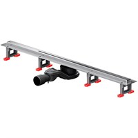 Душевой лоток AM.PM MasterFlow 80 W01SC-S11-080-05SB с решеткой Хром матовый Slim line W01SC-S11-080-05SB