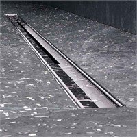 Душевой лоток AM.PM MasterFlow 100 W01SC-S11-100-05SB с решеткой Хром матовый Slim line W01SC-S11-100-05SB