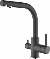 Смеситель Paulmark Essen Es213011-DG для кухонной мойки, с подключением к фильтру, графит Es213011-DG