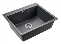 Мойка кухонная Paulmark Kante PM106052-DG, 60 см, кварцевая, графит PM106052-DG