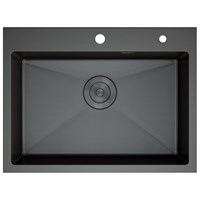 Мойка кухонная D&K, DKS605006, цвет графит DKS605006