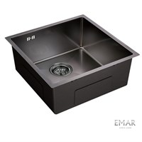 Мойка кухонная Emar Best EMB-131 PVD Nano Dark 44 см, нержавеющая сталь, цвет Nano Dark EMB-131 PVD Nano Dark