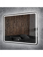 Зеркало Orange Nature ONP-100ZE, 100 см, с LED подсветкой и антизапотеванием, сенсор, белое ONP-100ZE