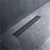 Душевой лоток AM.PM MasterFlow 50 W01SC-U11-050-04BM с Черной матовой решеткой / под плитку Tile W01SC-U11-050-04BM