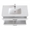 Тумба с раковиной IDDIS Brick 100 подвесная белая (BRI10W1i95K) BRI10W1i95K