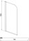 Душевая шторка BRAVAT Alfa на ванну 700х1500 одна распашная дверь  (BG070.5110A) BG070.5110A