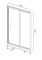 Дверь в нишу  Am.Pm  Bliss L W53S-1201190MT64  (W53S-1201190MT64) W53S-1201190MT64