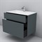 Тумба под раковину AM.PM Inspire V2.0 80 M50AFHX0803GM подвесная, Графит M50AFHX0803GM