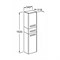 Шкаф - колонна Aquaton Америна 34 подвесная черная  (1A135203AM950) 1A135203AM950
