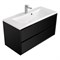 Тумба под раковину Aquaton Римини 100 черный глянец  (1A234601RN950) 1A234601RN950