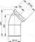 Колено для унитаза 45° AlcaPlast A90-45 A90-45