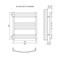 Полотенцесушитель водяной Lemark Atlantiss П7 LM32607RBL 500x600, черный LM32607RBL