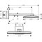 Верхний душ Hansgrohe Rainmaker Select, 460 x 300 мм, 2 режима струи, с держателем 24005600, черный/хром 24005600