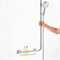Душевой гарнитур Hansgrohe Raindance Select S 120 3jet 26326400, штанга 110 см справа, корпус хром, лицевая часть белая, 3 режима струи 26326400