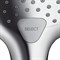 Ручной душ Hansgrohe Raindance Select E 150 3jet EcoSmart 9 л/мин, 26551400, 3 режима струи, хром/белый 26551400