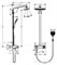Душевая система Hansgrohe Raindance Select E 300 3jet 27127400 Showerpipe термостатическая, белый/хром 27127400