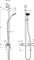 Душевая система с термостатом Hansgrohe Croma Select E Multi SemiPipe 27248400 белый/хром 27248400