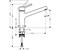 Смеситель для кухонной мойки Hansgrohe Talis S, 32851000, хром 32851000