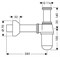 Сифон Hansgrohe 52010000 бутылочный для раковины, хром, ?32 52010000