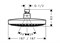 Верхний душ Hansgrohe Croma Select E 180 26524000, 18х18 см, 2 типа струи, без держателя, хром 26524000