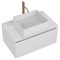 Тумба под раковину Dreja Insight 80 99.9200 подвесная, Белый глянец 99.9200