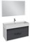 Тумба под раковину Jacob Delafon Vivienne 100 EB1585-N18-S40 подвесная Белая Серая EB1585-N18-S40