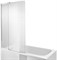 Шторка на ванну Jacob Delafon Bain Douche Malice 95x150 E6D069-GA Хром стекло прозрачное E6D069-GA