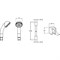 Душевой гарнитур Jacob Delafon Eco E14321-CP Хром E14321-CP