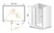 Душевая дверь в нишу Cezares ELENA-W-B-12-90-C-Cr профиль Хром стекло прозрачное ELENA-W-B-12-90-C-Cr