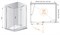 Душевой уголок Cezares Bergamo AH-1 90x100 L профиль Хром стекло прозрачное BERGAMO-W-AH-1-90/100-C-Cr-L