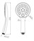 Ручной душ Cezares CZR-B-D3F-01 Хром CZR-B-D3F-01