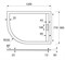 Душевой поддон из искусственного камня Cezares Tray 120x90 TRAY-AS-RH-120/90-550-30-W-L Белый TRAY-AS-RH-120/90-550-30-W-L