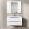 Зеркало со шкафом BelBagno MARINO-SPC-1200/750-2A-BL-P 120 с подсветкой Bianco Lucido MARINO-SPC-1200/750-2A-BL-P