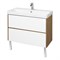 1A2519K0SDZ90 Набор: 1A251901SDZ90 Тумба-умывальник Сканди 90 Бел/Дуб Рустикальный/ 1WH501629 Раковина Адриана 90 1A2519K0SDZ90